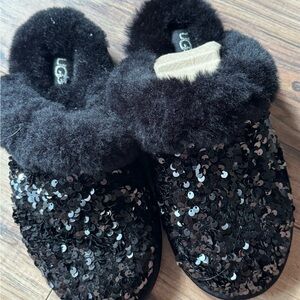 UGG Women's Sparkling Black Slippers